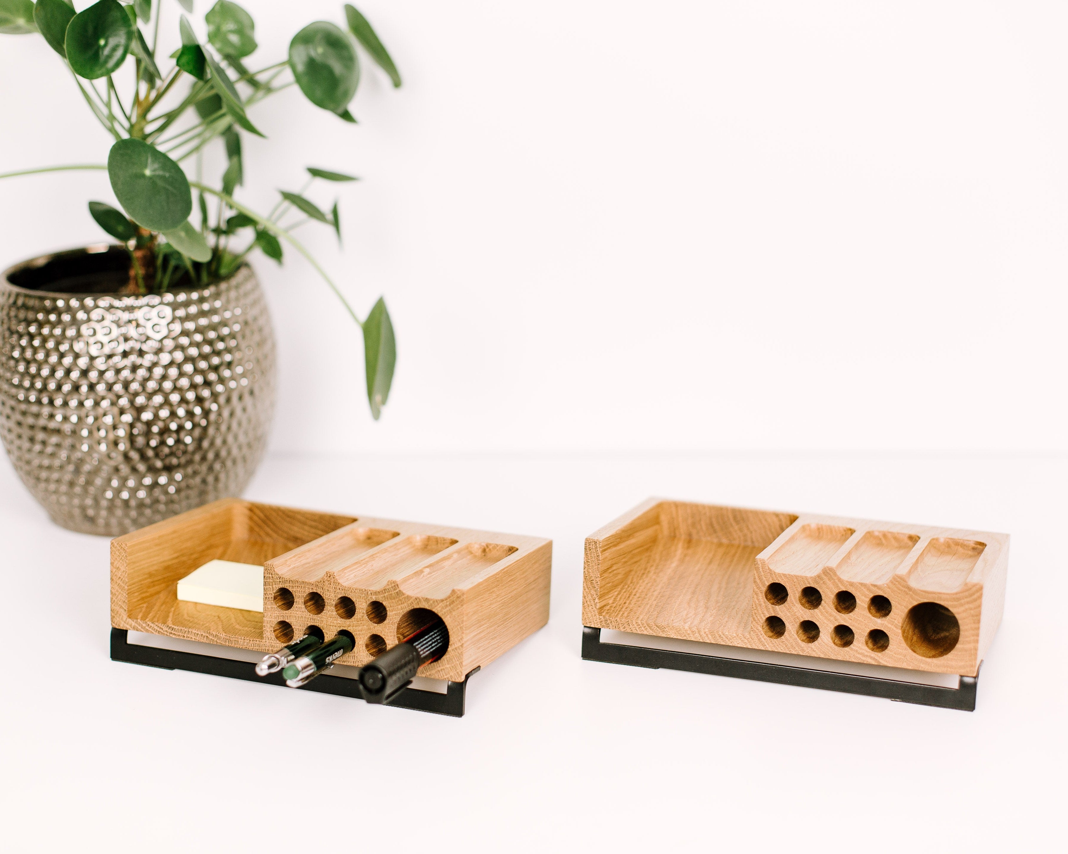Wooden desk organizer