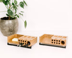 Load image into Gallery viewer, Wooden desk organizer
