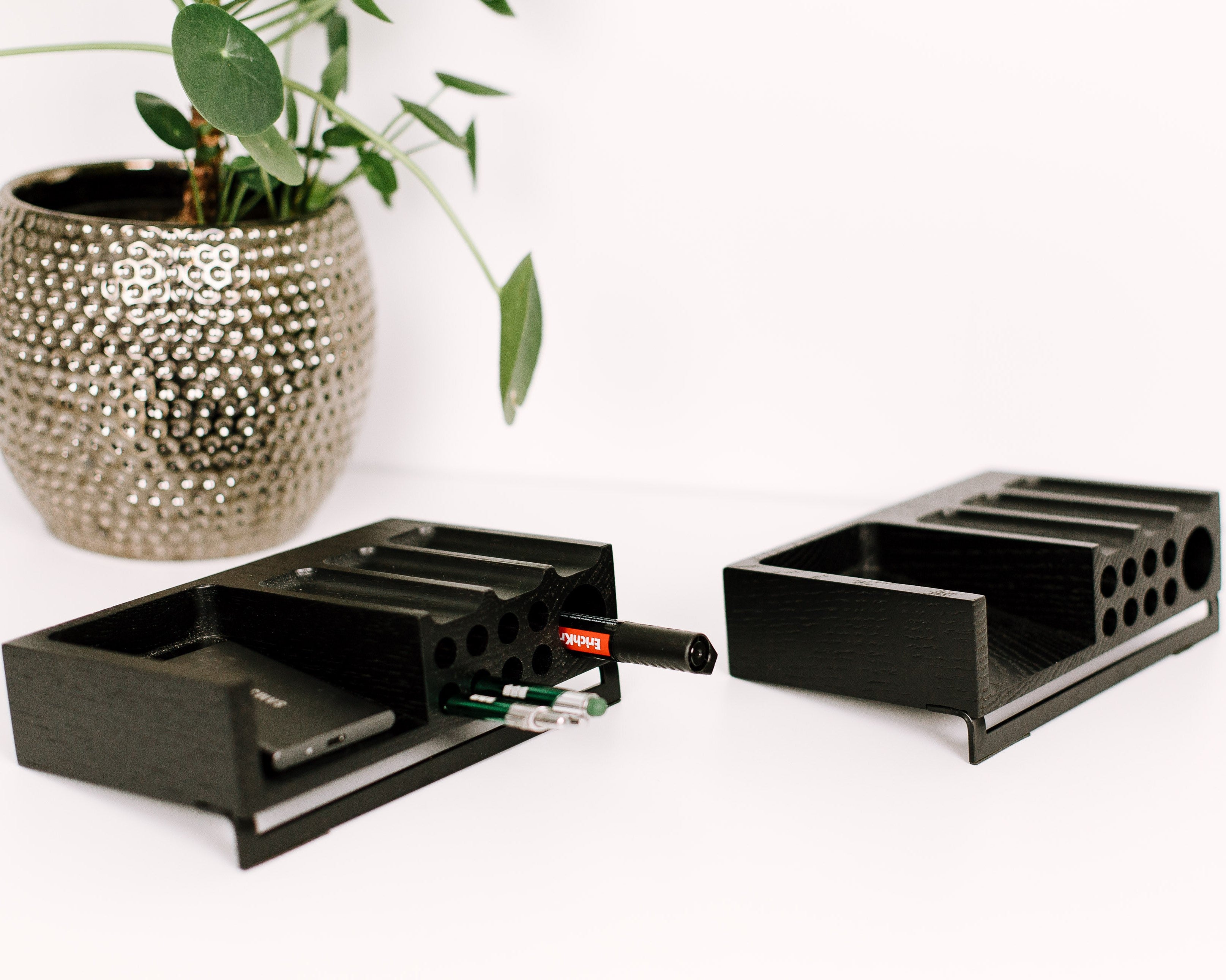 Wooden desk organizer