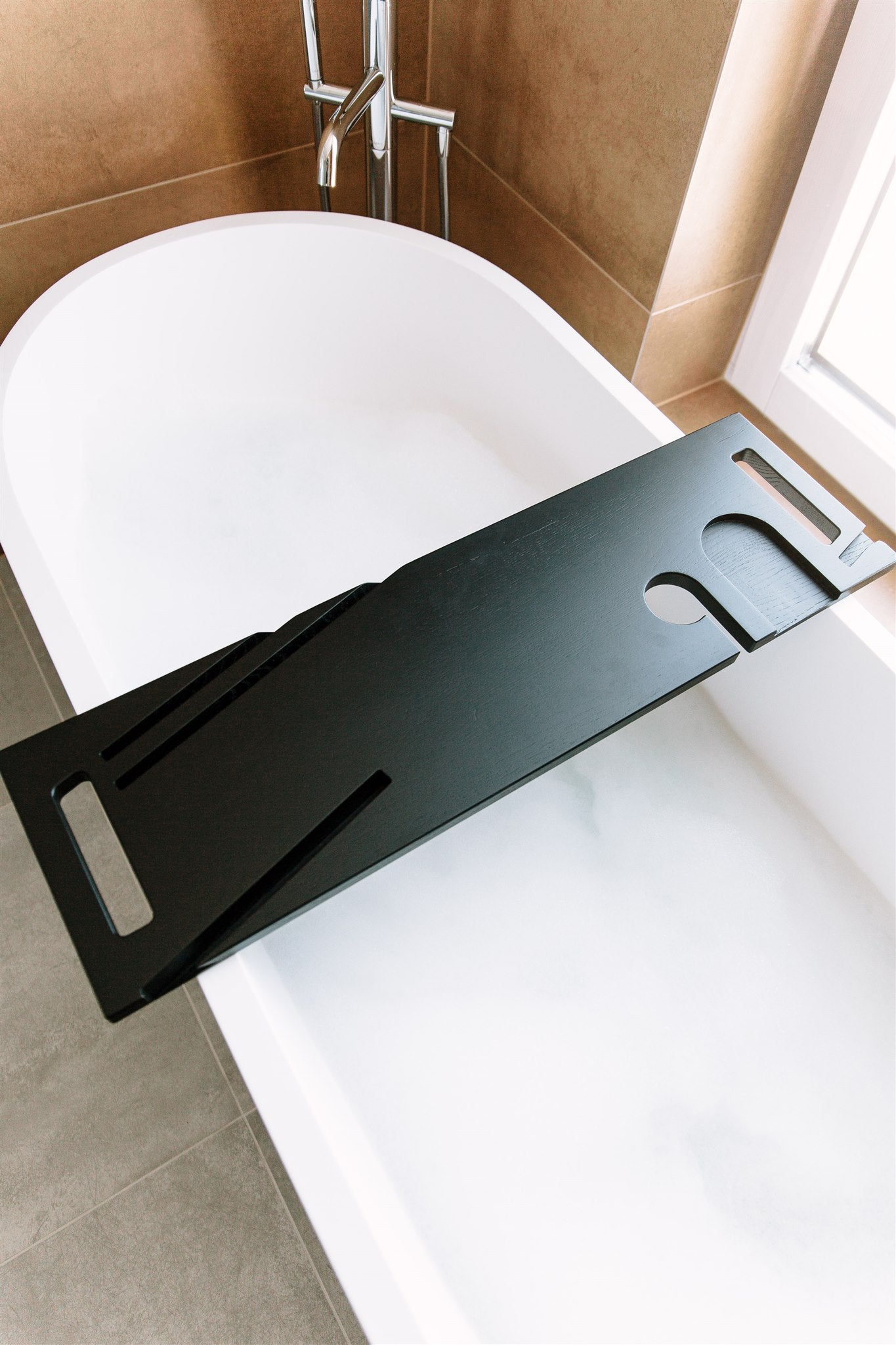 Scandinavian Wooden Bath Caddy