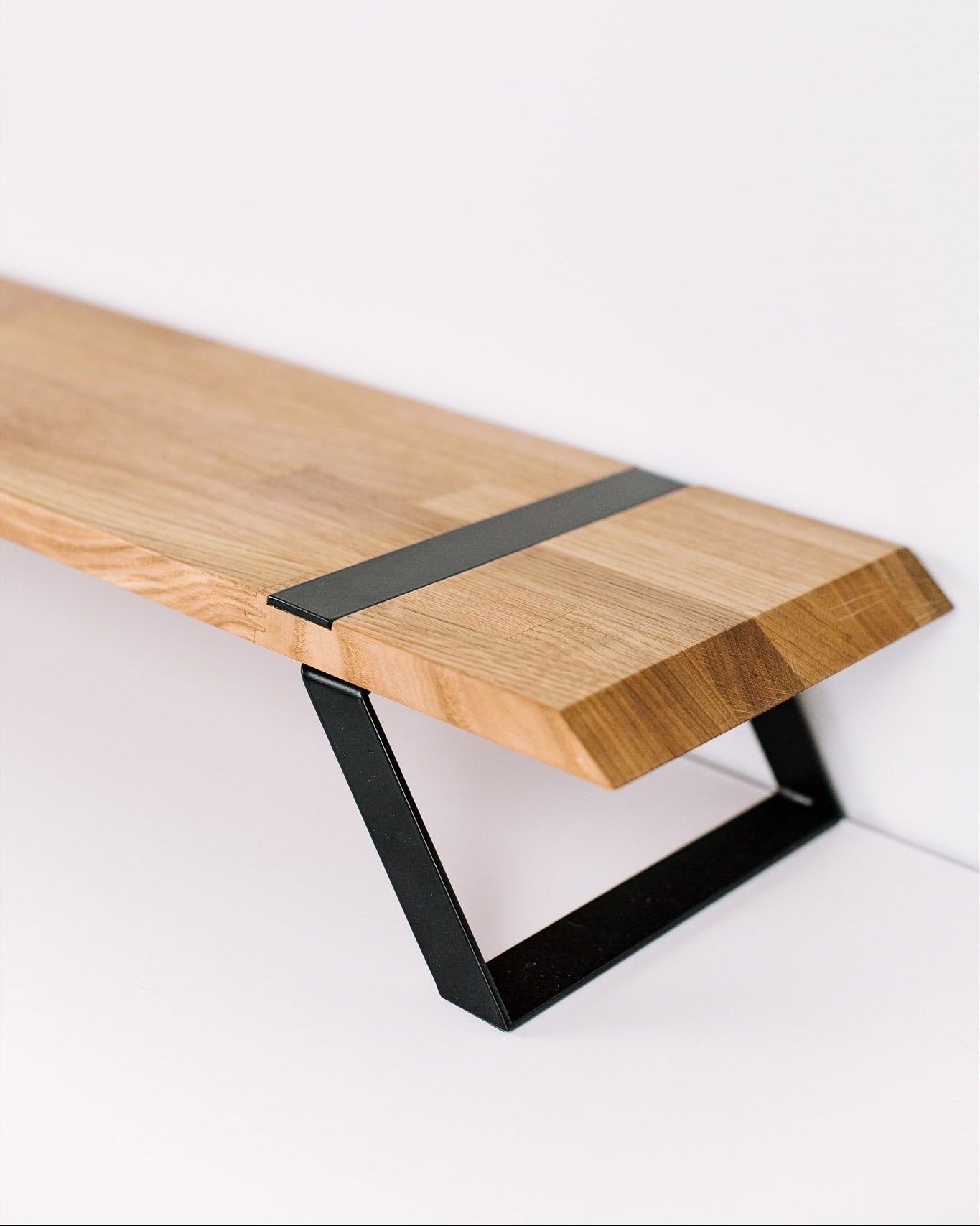 Wooden monitor stand from oak