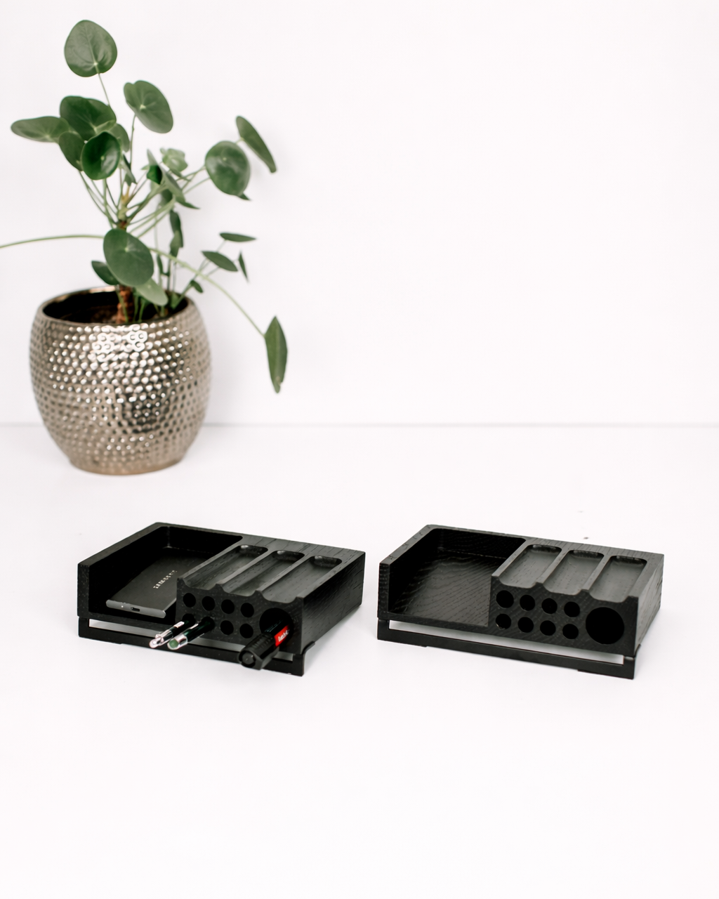 Wooden Desk Organizer & Pen Holder