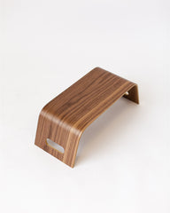 Wooden tray on a white background