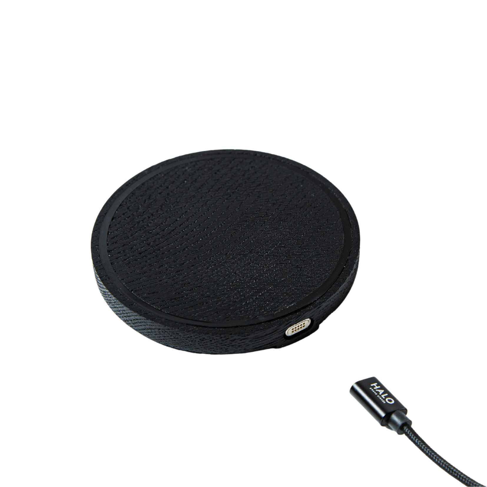 Slim Wireless Charging Station BLACK OAK