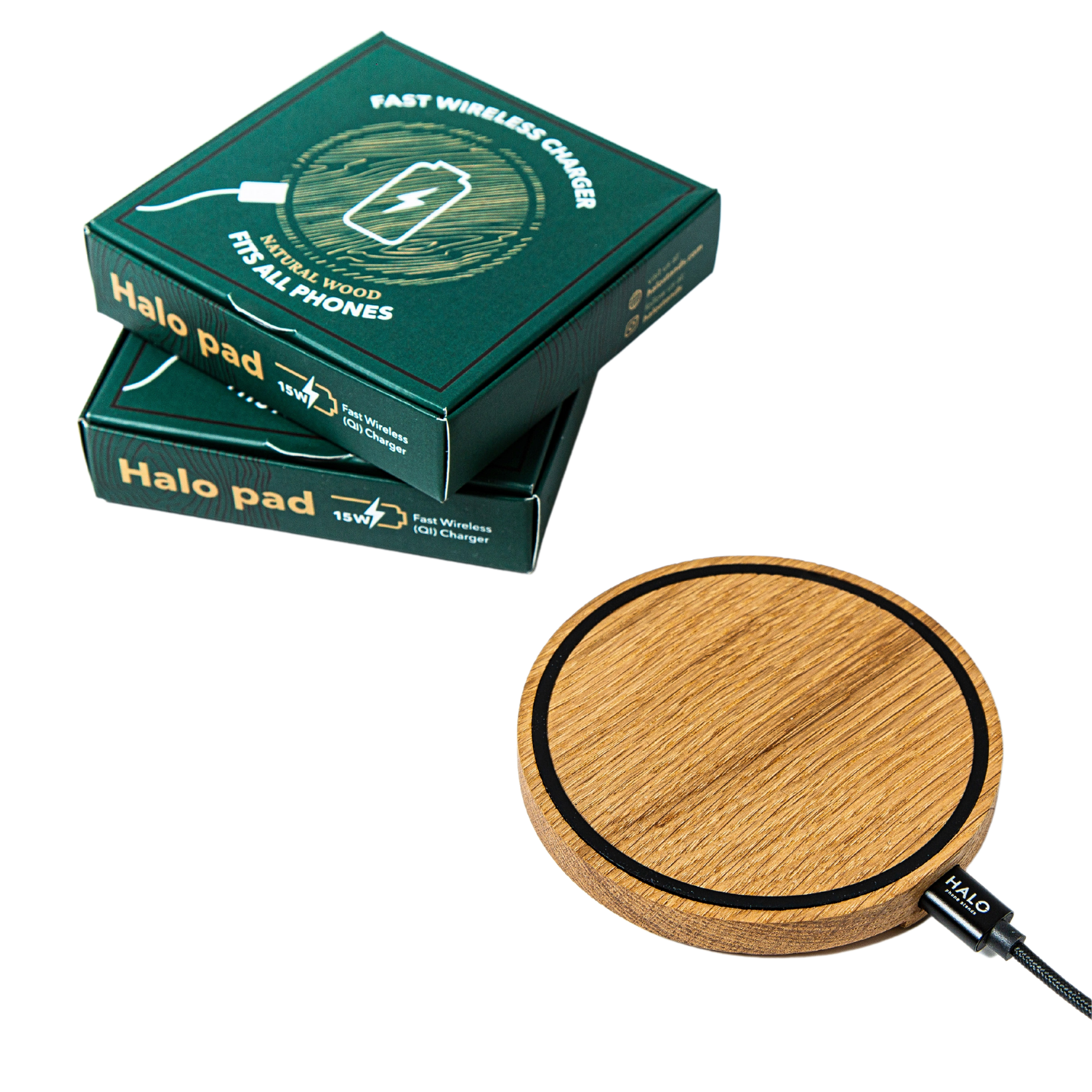 Slim Wireless Charging Station OAK