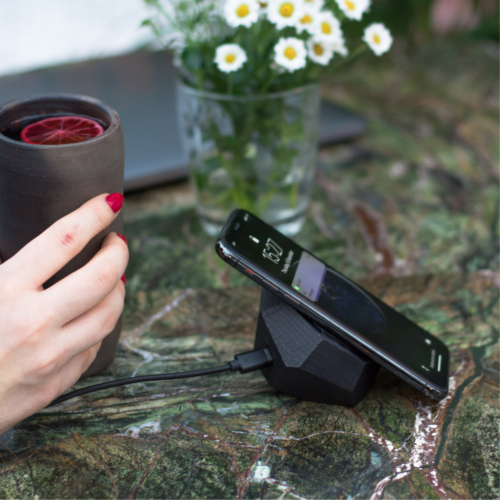 QI Wireless charger BLACK OAK