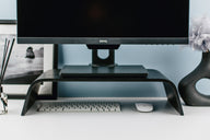 Wooden monitor stand
