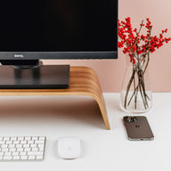 Wooden monitor stand