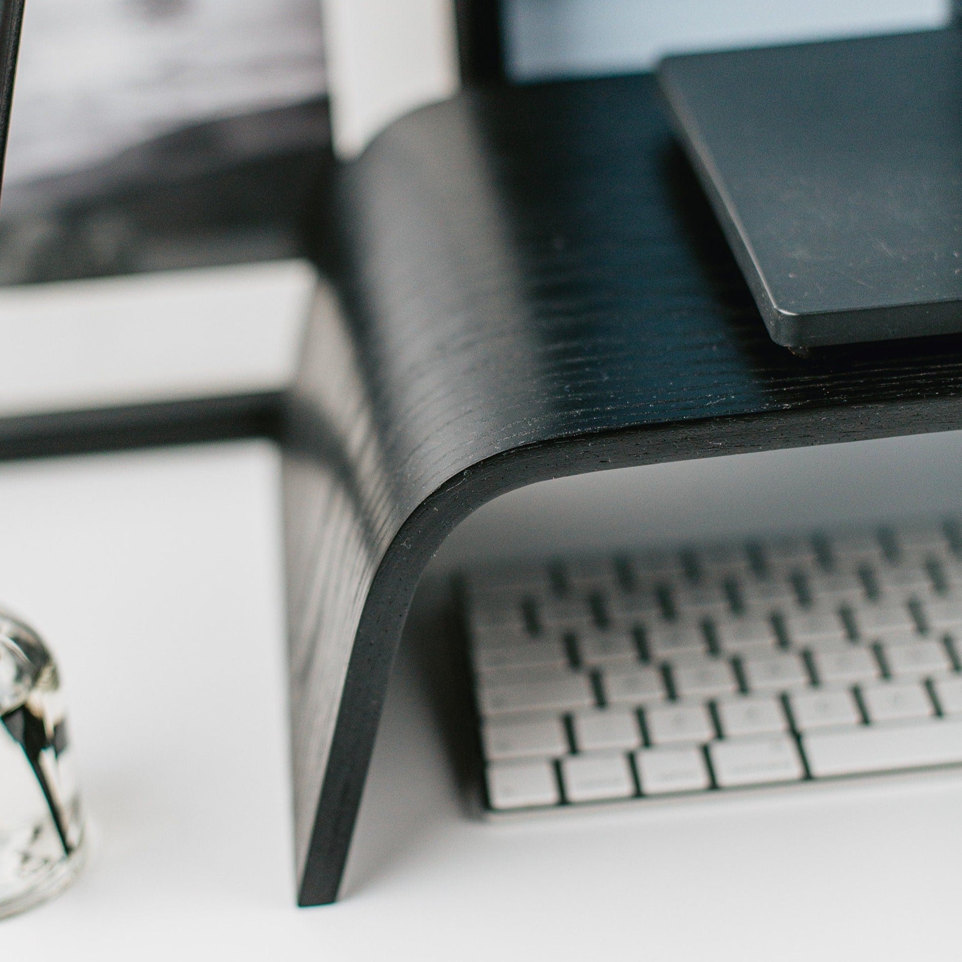 Wooden monitor stand